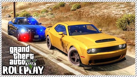 Gta 5 Roleplay Police Officer Flips Car In Huge Police Chase