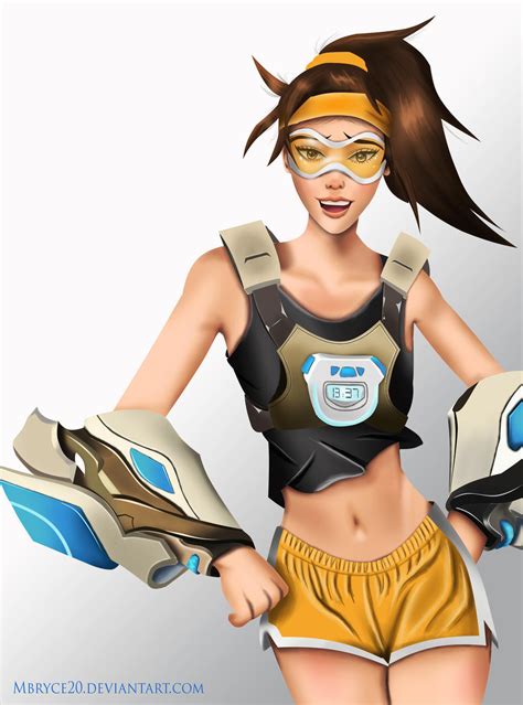 Overwatch Tracer With Long Hair By Mbryce20 On Deviantart