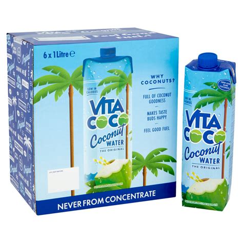 Vita Coco Natural Coconut Water 6 X 1l Costco Uk
