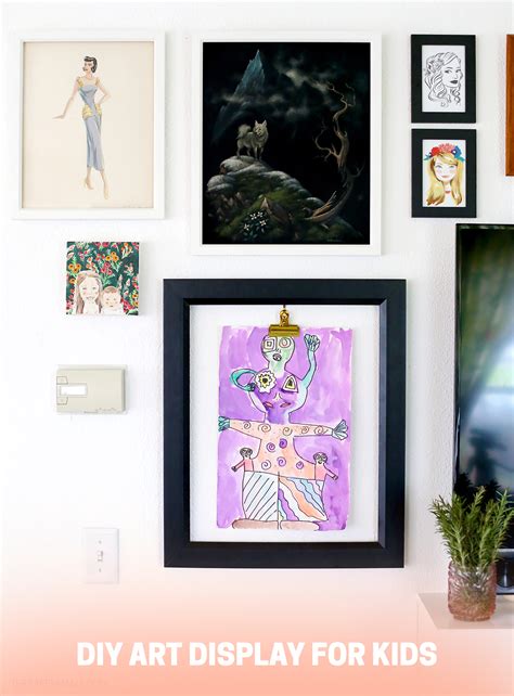 Diy Art Display For Kids Easily Switch Out Their Artwork