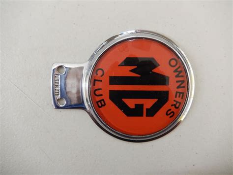 Badge Vintage Automotif Mg Owners Car Club Badge Catawiki