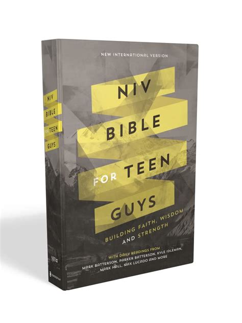 Niv Bible For Teen Guys Building Faith Wisdom And Strength
