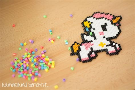 Bügelperlen einhorn sind besonders beliebt, wenn man gerne bastelt und seiner kreativität freien lauf lassen möchte. Bügelperlen Einhorn, unicorn perler beads, kawai ...