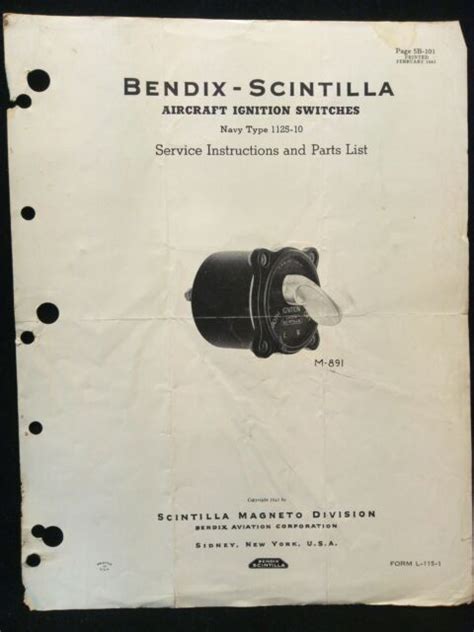 Bendix Scintilla Magneto Service Manuals Prizeazgard