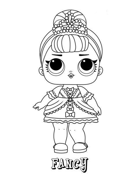 Lol Doll Coloring Pages Printable Lol Surprise Doll Troublemaker