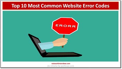 Top Most Common Website Error Codes Network Interview