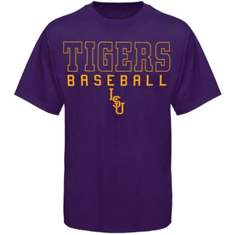 Lsu Tigers Frame Baseball T Shirt Purple Official Lsu Tigers Store
