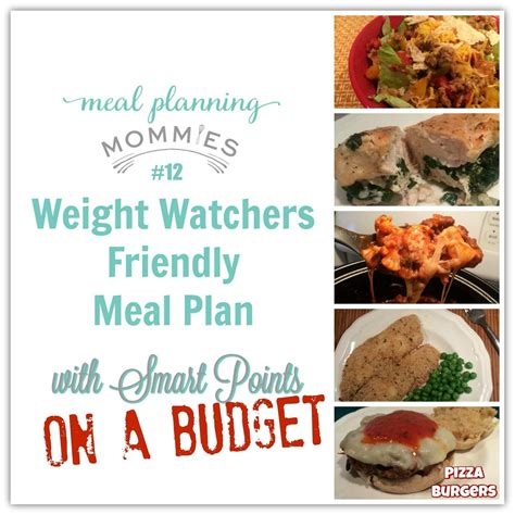 Frugal Weight Watcher Meal Plan With Smart Points Meal Planning