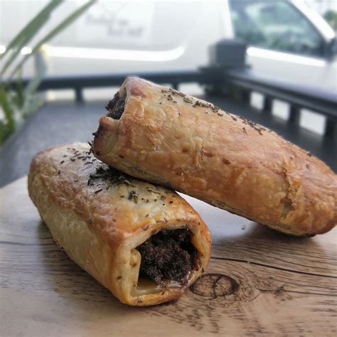 Beef Sausage Roll Baked On Red Hill