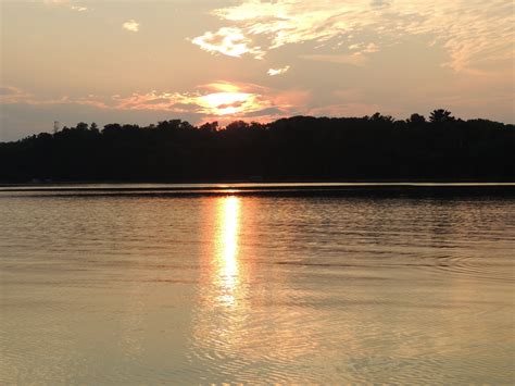Sunset on Kitchi Lake in Minnesota at Lost Acres Resort | Resort