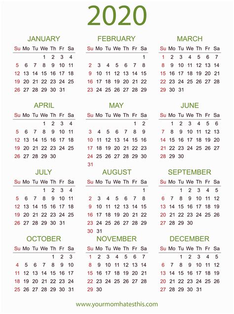 Just press the print button then you got a calendar. Download 2020 Calendar Free Templates