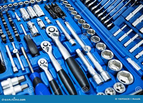 Car Mechanic Tool Set Stock Photo Image Of Spanner 106956628