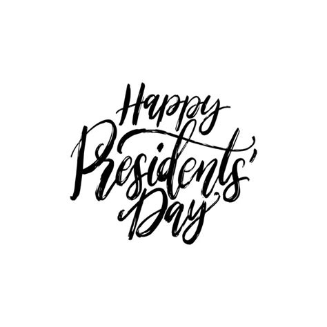 Premium Vector Happy Presidents Day Handwritten Phrase In Vector