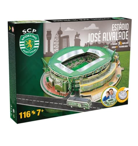 Sporting clube de portugal, oft nur als sporting cp, im deutschsprachigen raum als sporting lissabon bekannt und in listen häufig als scp aufgeführt, ist ein 1906 gegründeter sportverein aus der portugiesischen hauptstadt lissabon. Sporting Lissabon Estádio José Alvalade 3D stadion puzzel ...