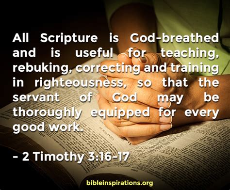 16 all scripture is given by inspiration of god, and is profitable for doctrine, for reproof, for correction, for instruction in righteousness: For God So Loved the World… - Bible Inspirations
