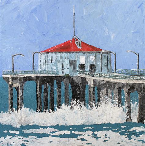 Manhattan Beach Pier Painting By Lance Headlee Pixels