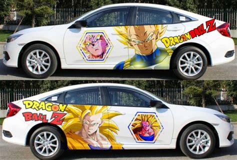 Dragon Ball Z Goku Vegeta Saiyan Anime Car Door Vinyl Decal Sticker Fit