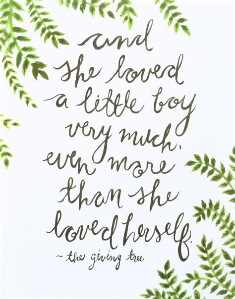 Below is a collection of great quotes about trees to keep you growing. Watercolor painting, the Giving Tree quote by earthandfleur on Etsy https://www.etsy.com/listing ...