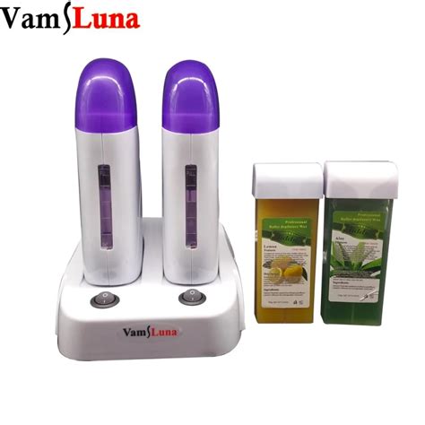 portable wax warmer for hair removal electric depilatory roll on wax heater home waxing kit for