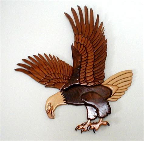 Bald Eagle Handcrafted In Intarsia By Wisconsinwoodchuck On Etsy