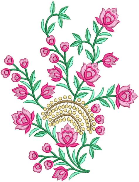 Beautiful Floral Embroidery Design Embroidery Designs Applique