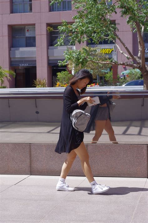 Woman Briskly Walking By Near The Plaza Area Of Moca In Do Flickr