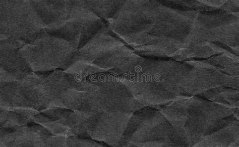 Closeup Crumpled Dark Grey Or Black Paper Texture Backgrounddark