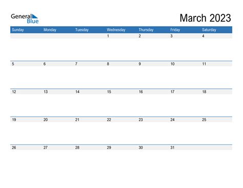 March Calendar 2023 Editable Printable Word Searches