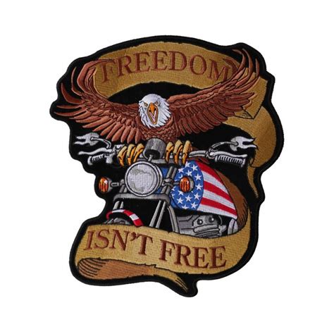 Large Back Patch Embroidered Patch Iron On Or Sew On Freedom Isnt