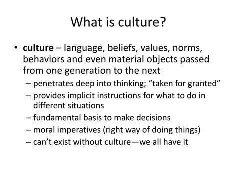 Ppt Sociology Chapter 2 Culture Powerpoint Presentation Free