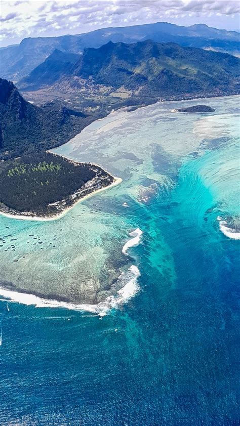 Island Ocean Hd Vertical Ocean Wallpaper Ocean Landscape Aerial