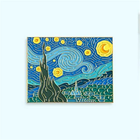 Pinsanity On Instagram Van Goghs Starry Night Enamel Pin By
