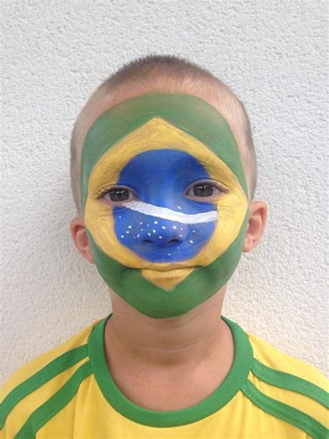 Brazil Men Brazil Flag Snazaroo Face Painting Easy Flag Face