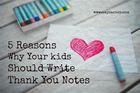 How To Write Thank You Note For Kids