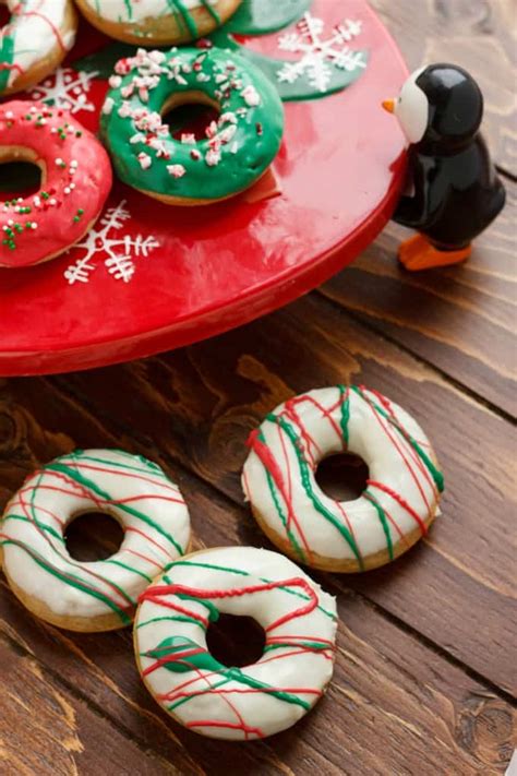 Christmas Doughnuts With Candy Melts Glaze The Cookie Writer