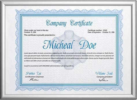 28 Professional Certificate Templates Doc Pdf Free And Premium Templates