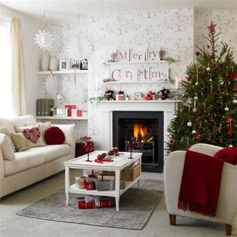 Bold Red 30 Stunning Ways To Decorate Your Living Room This Christmas