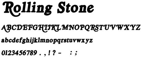 Rolling Stone Font Free Download