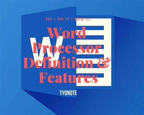 Word Processor Definition Features Examples Computer