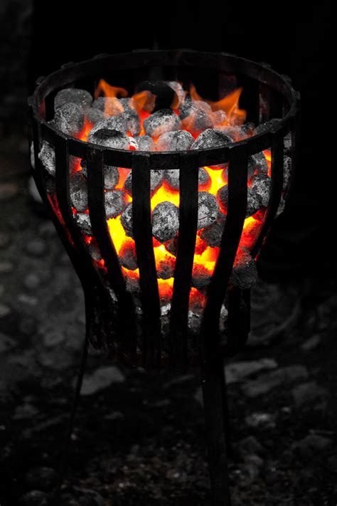 Warm Fire Outside Free Stock Photo Public Domain Pictures