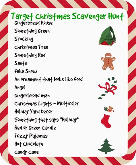 We used a printable that i created a couple of years ago. Target Store Christmas Scavenger Hunt Christmas Lights I ...