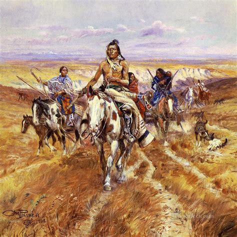 When The Plains Were His Indians Western American Charles Marion