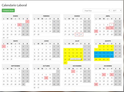 Calendario Laboral