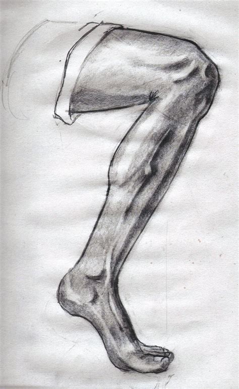 Leg Sketch At Paintingvalley Com Explore Collection Of Leg Sketch