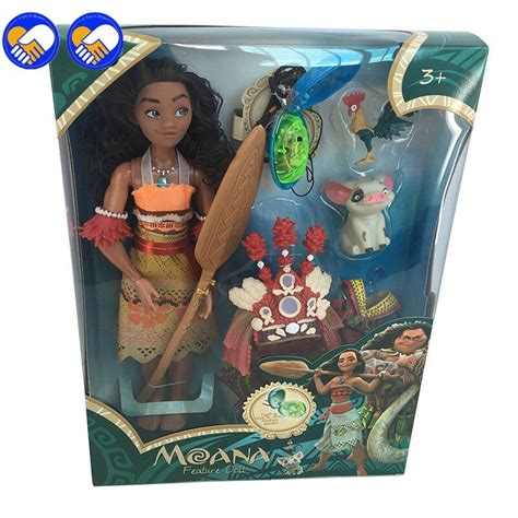 a toy a dream moana movie maui pvc action and toy figures cartoon princess moana action figures