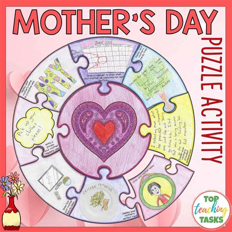 Mothers Day Activity Puzzle Poster Top Teaching Tasks