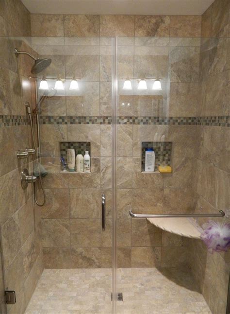 The larger size tends to make a space look bigger; 19 amazing ideas how to use ceramic shower tile
