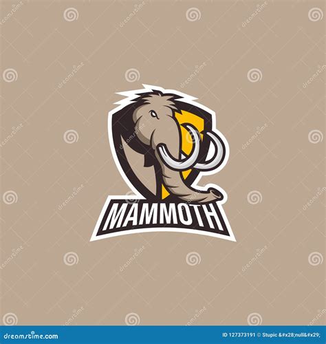 Creative Mammoth Logo Design Vector Art Logo Royalty Free Stock Image