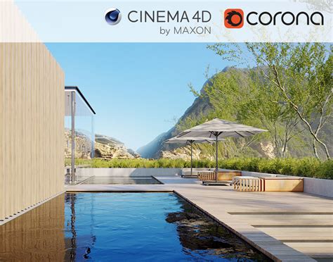 Corona C4d Scene Files Resort Exterior 3d Model Cgtrader