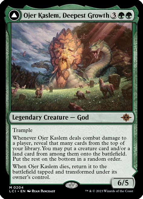 Meet Green Mythic Rare God From Mtgs The Lost Caverns Of Ixalan Star
